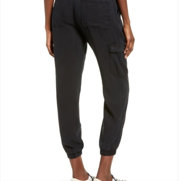 Thread & Supply Black Lightweight Pull On Cargo Pocket Jogger Pant Women's XXS - Picture 5 of 12